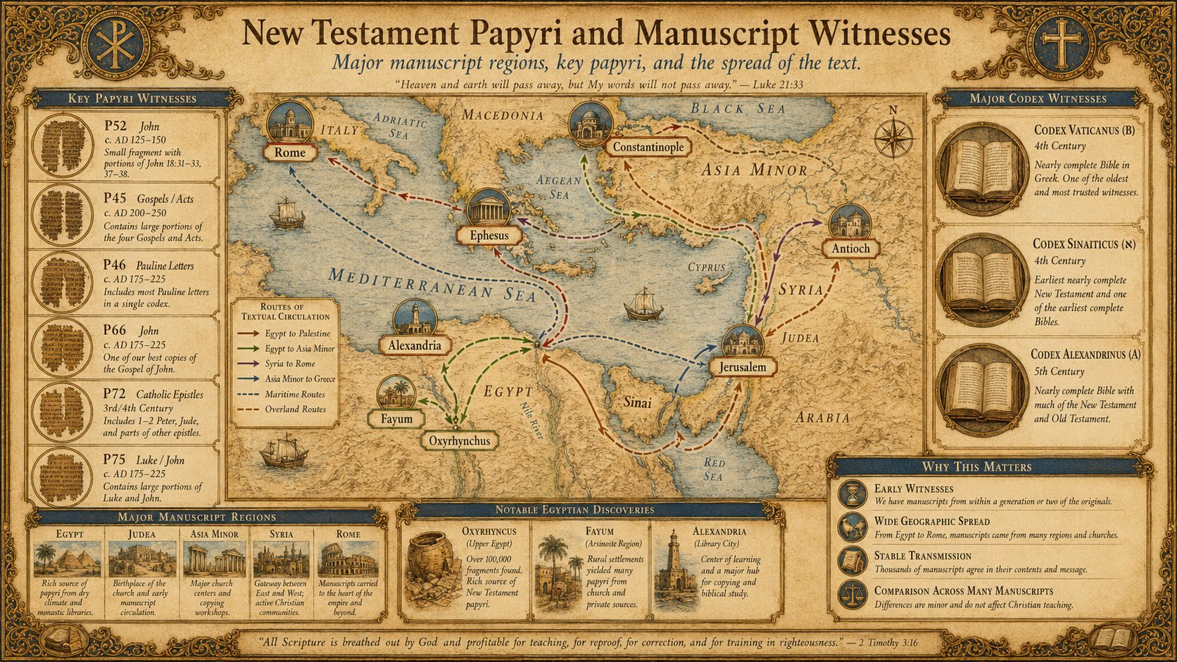 New Testament Papyri and Manuscript Witnesses