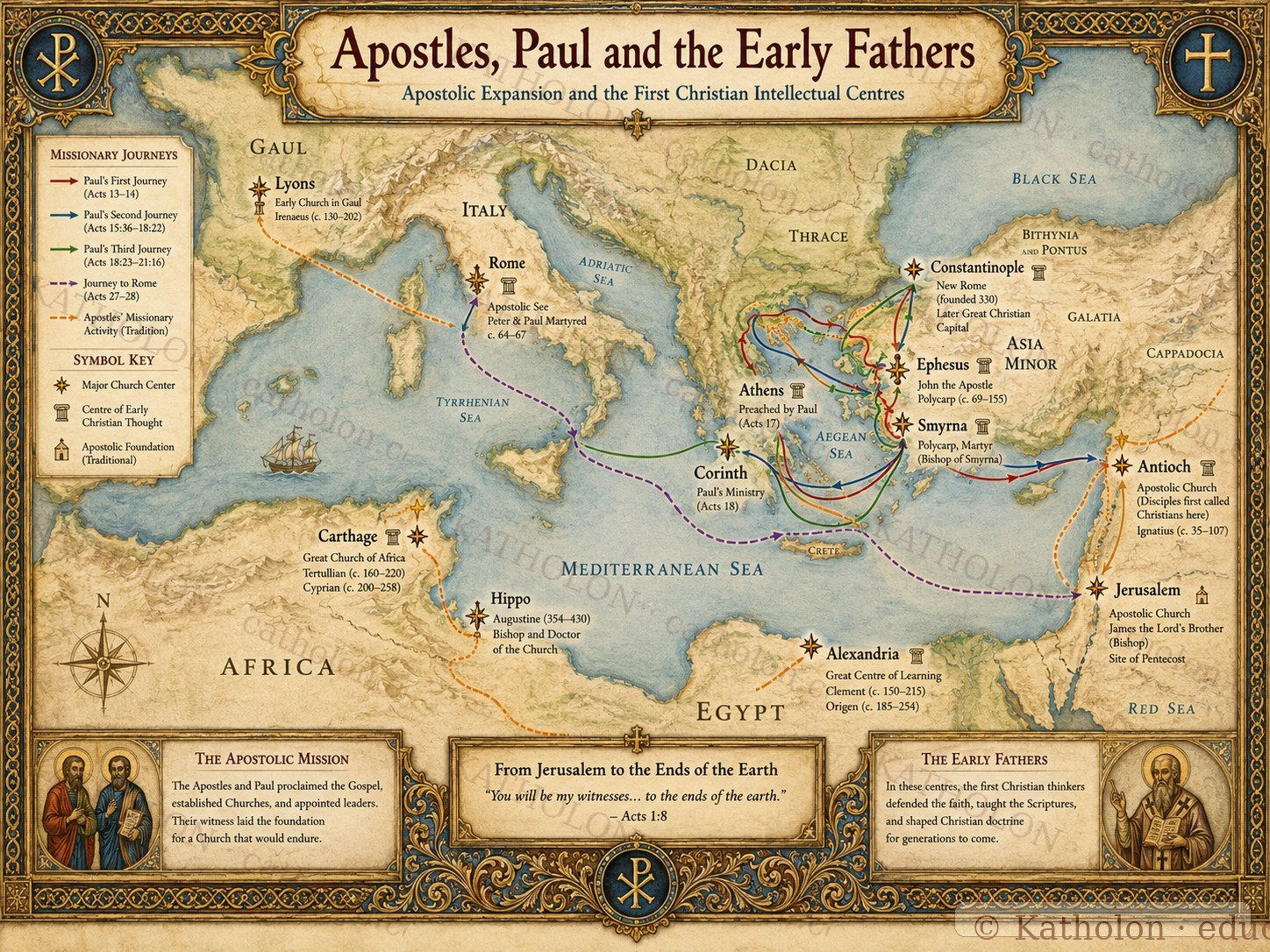 Apostolic journeys and the early spread of the Church