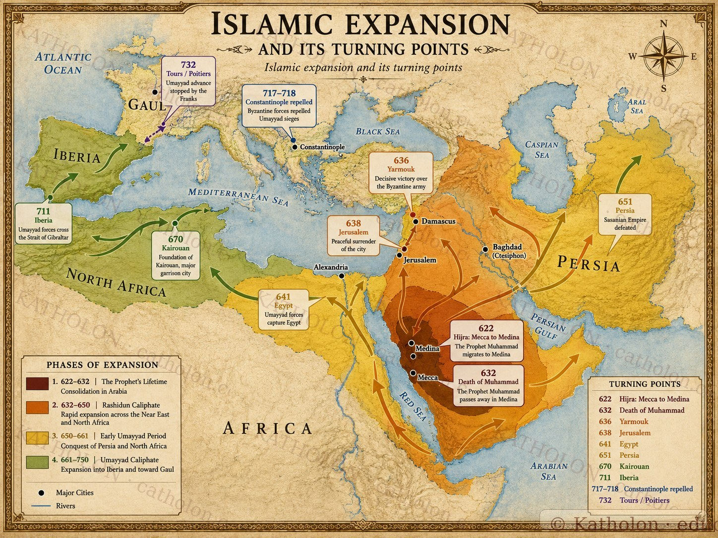 Islamic Expansion and Turning Points