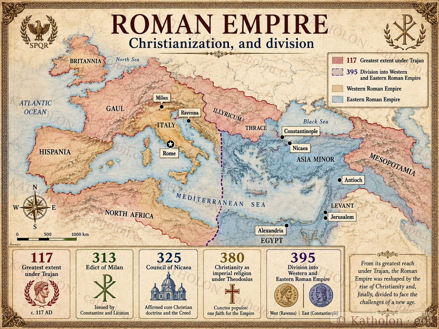 The Roman Empire and Christianization