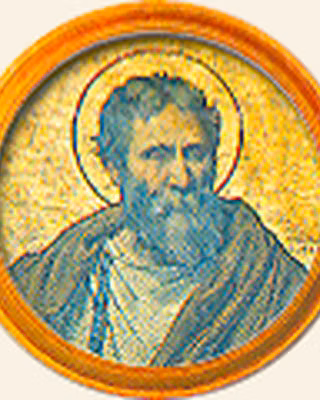 Portrait medallion of Pope Saint Agatho