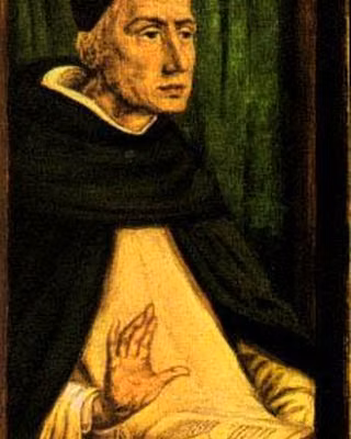 Portrait of Saint Albert the Great by Justus van Gent