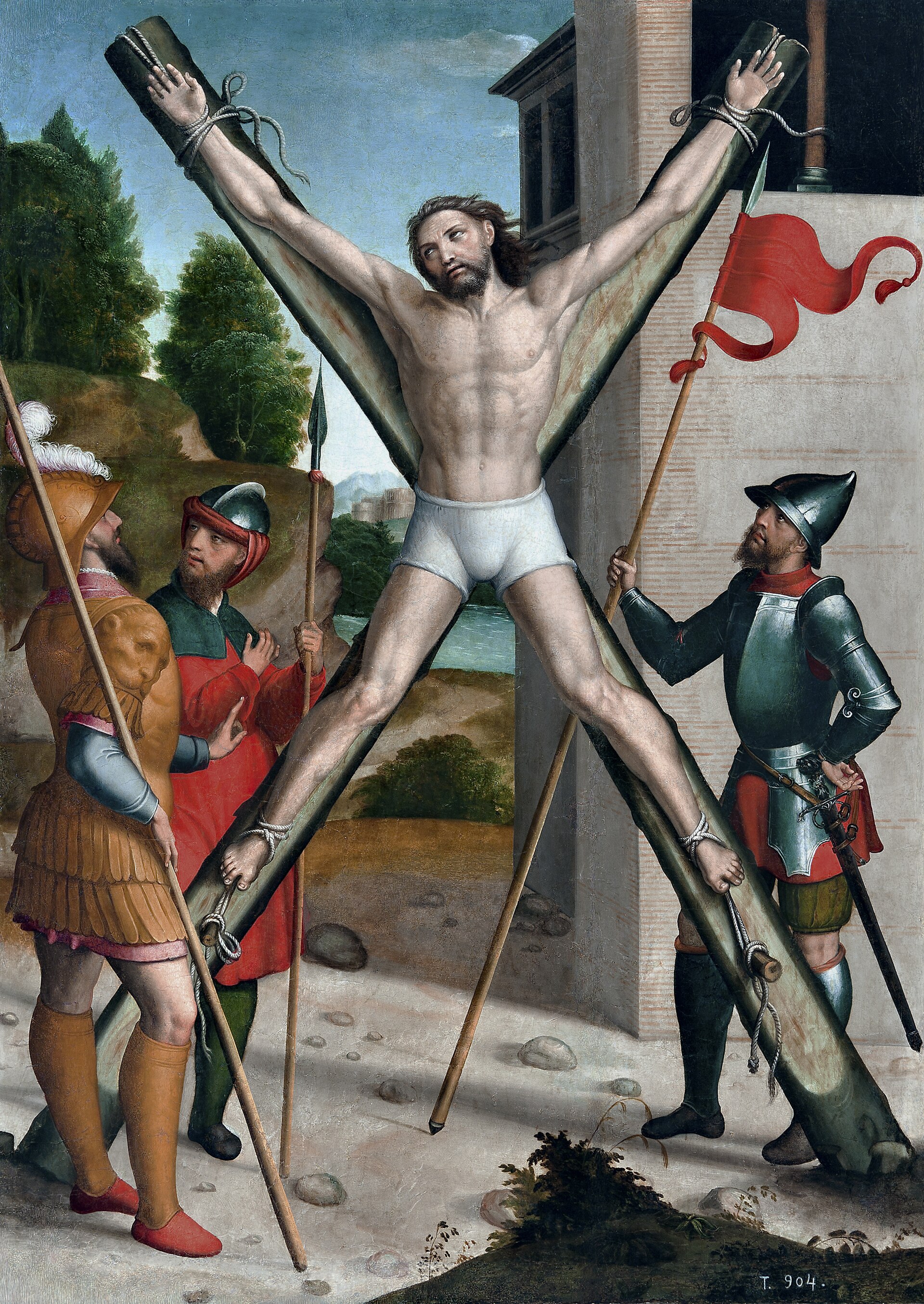 Historical or devotional representation associated with Andrew the Apostle