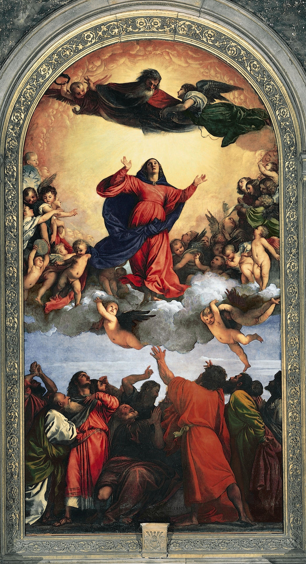Historical or devotional representation associated with Assumption of Mary