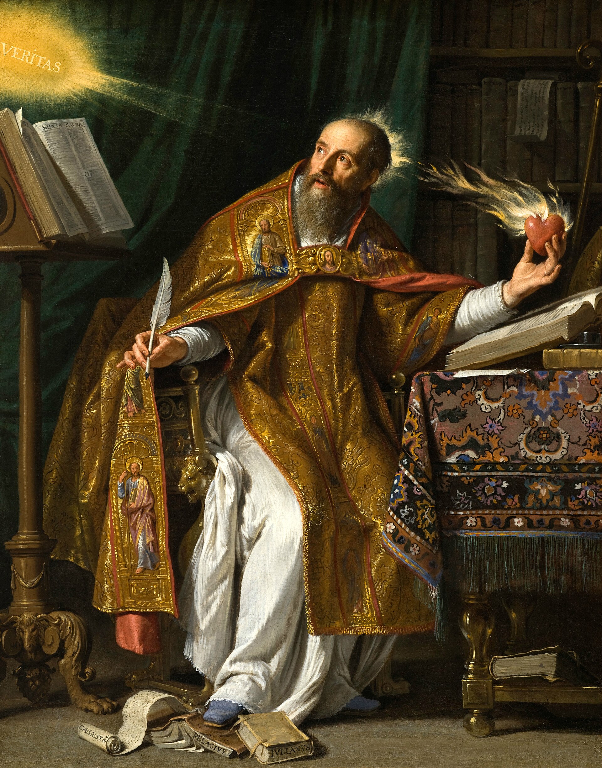 Historical or devotional representation associated with Augustine of Hippo