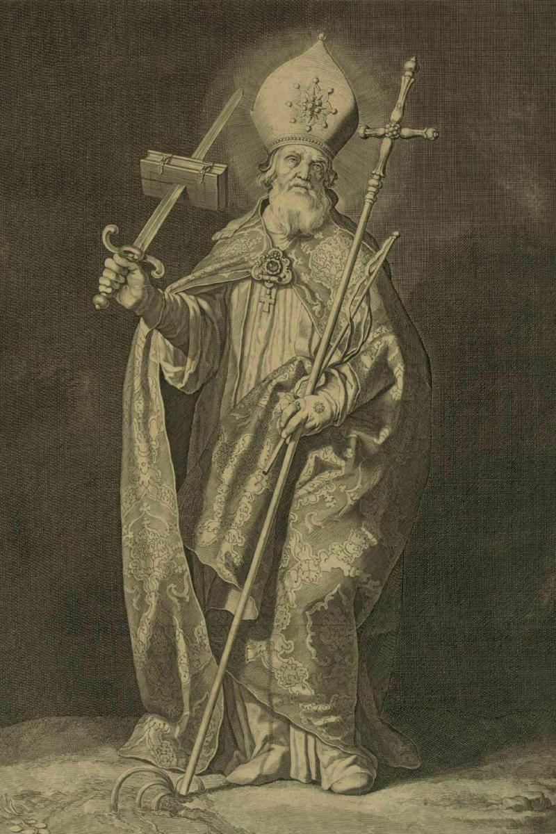 Historical or devotional representation associated with Boniface