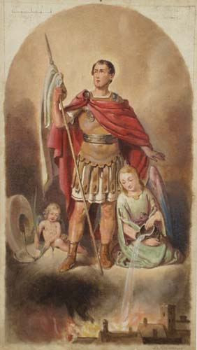 Historical or devotional representation associated with Florian