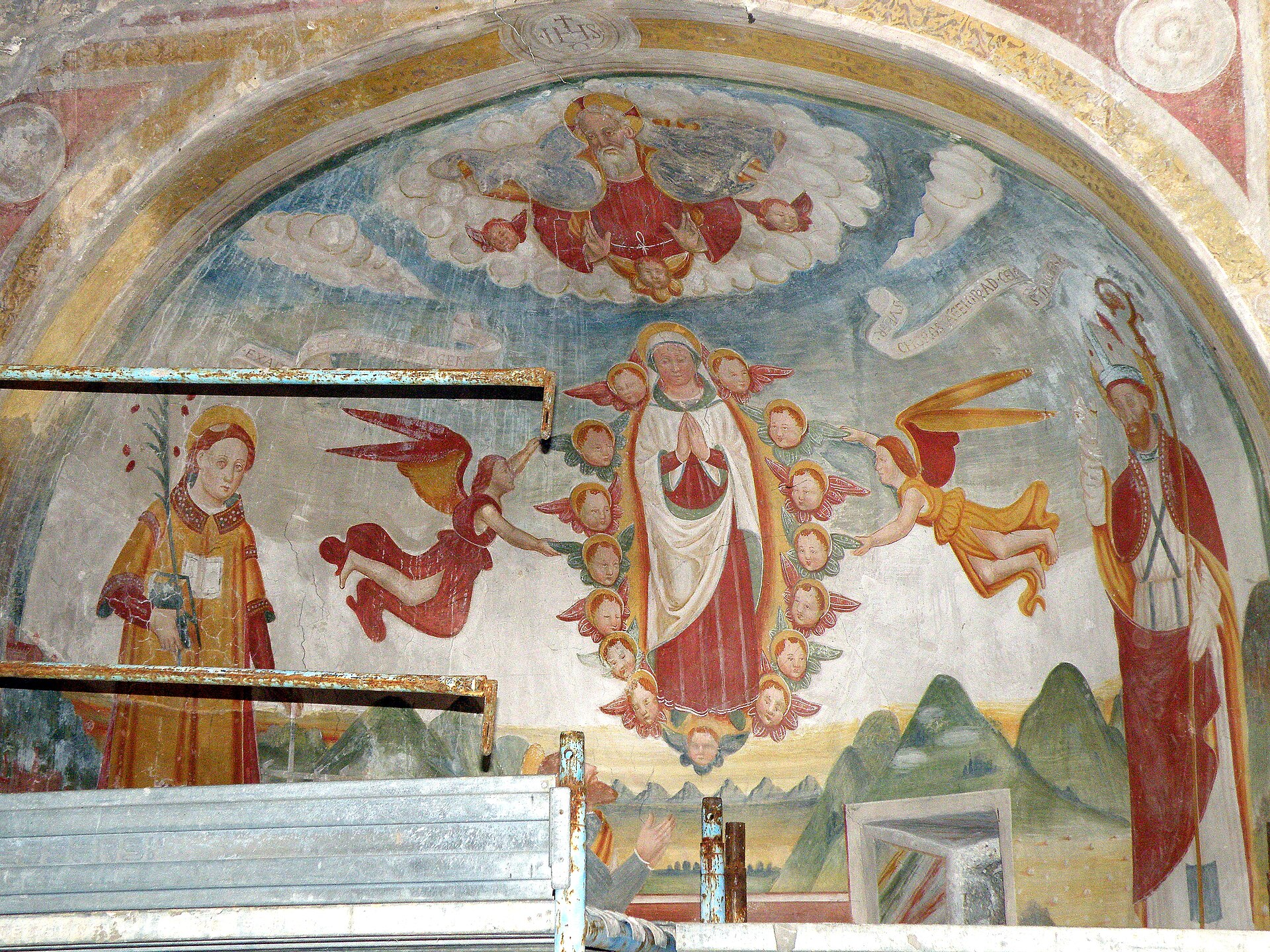 Historical or devotional representation associated with Abundius