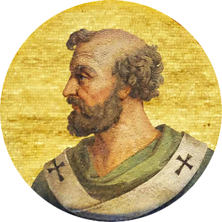 Historical or devotional representation associated with Adrian III
