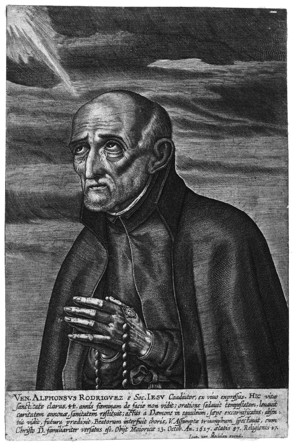 Historical or devotional representation associated with Alphonsus Rodriguez