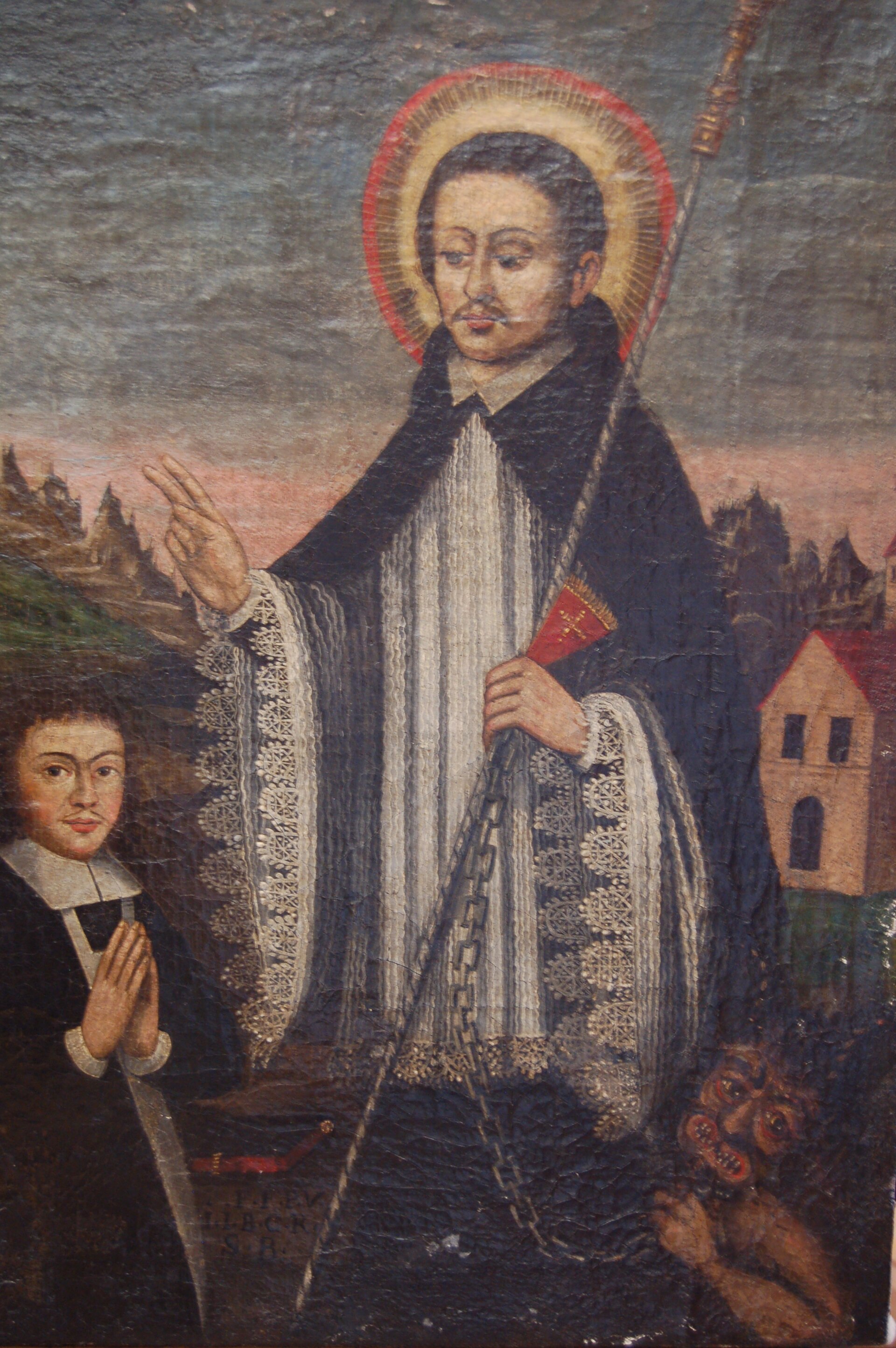 Historical or devotional representation associated with Bernard of Menthon