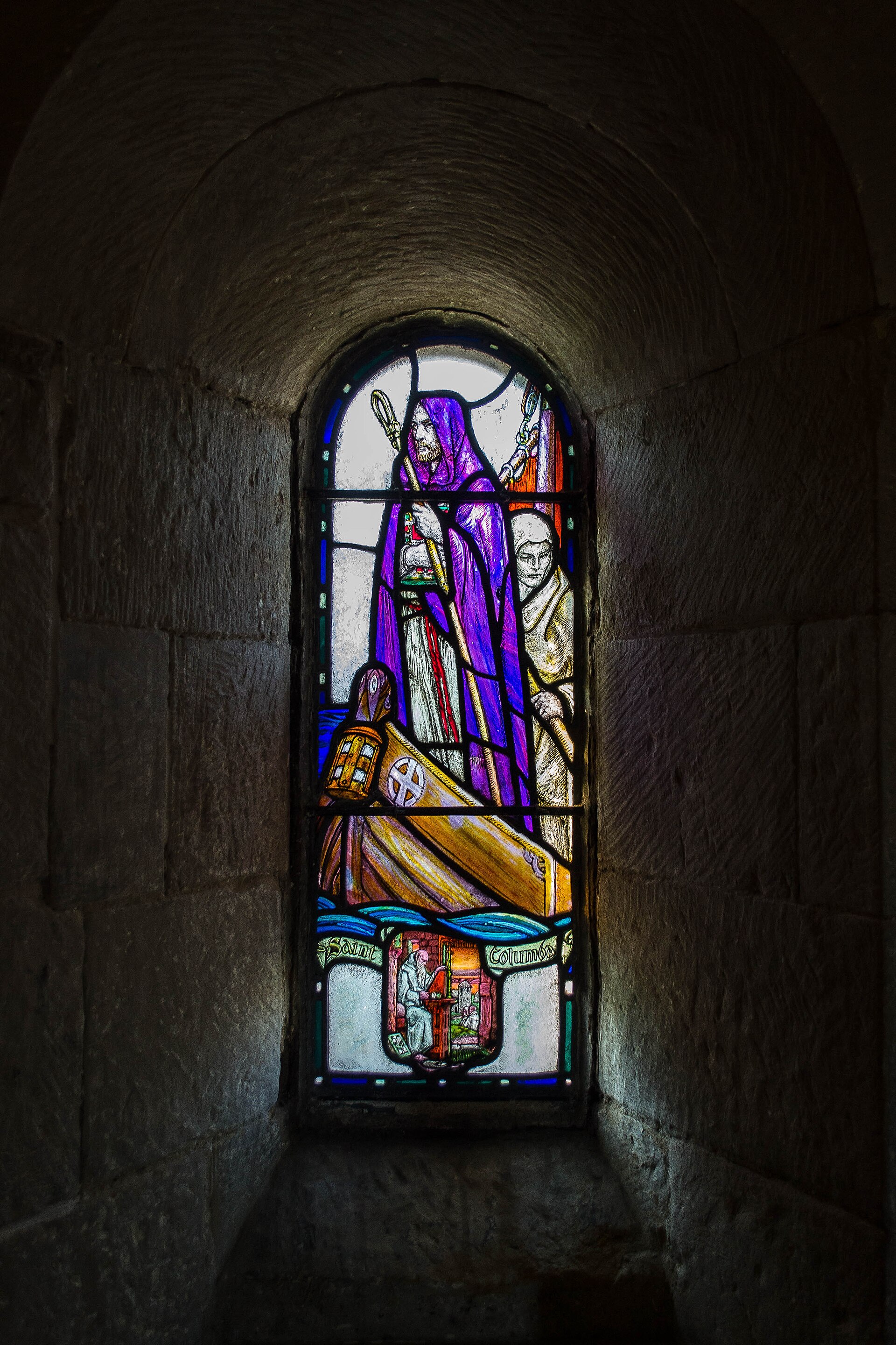 Historical or devotional representation associated with Columba