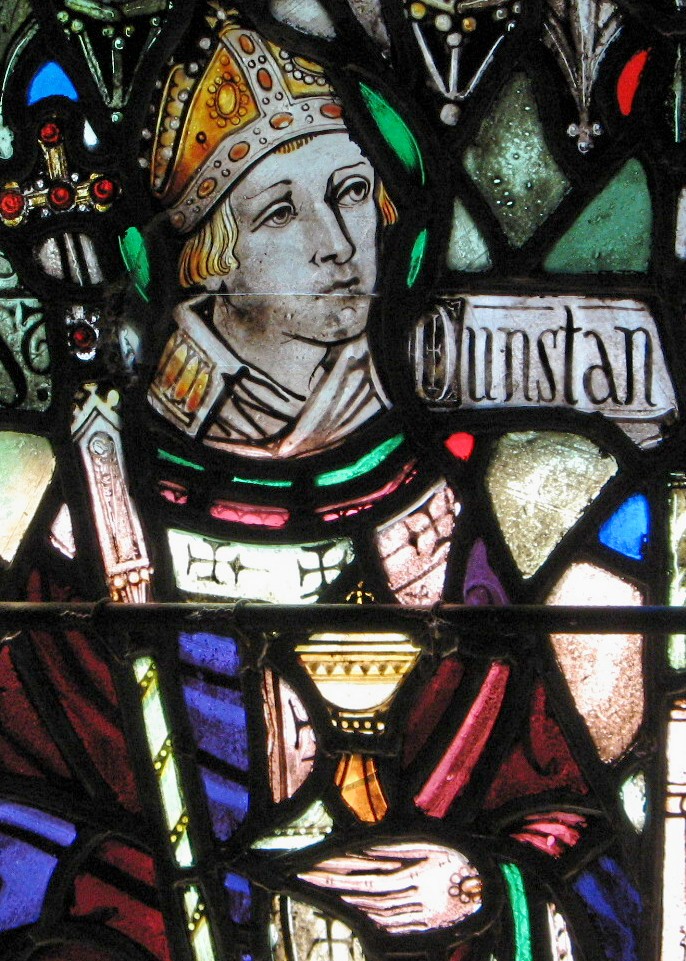 Historical or devotional representation associated with Dunstan