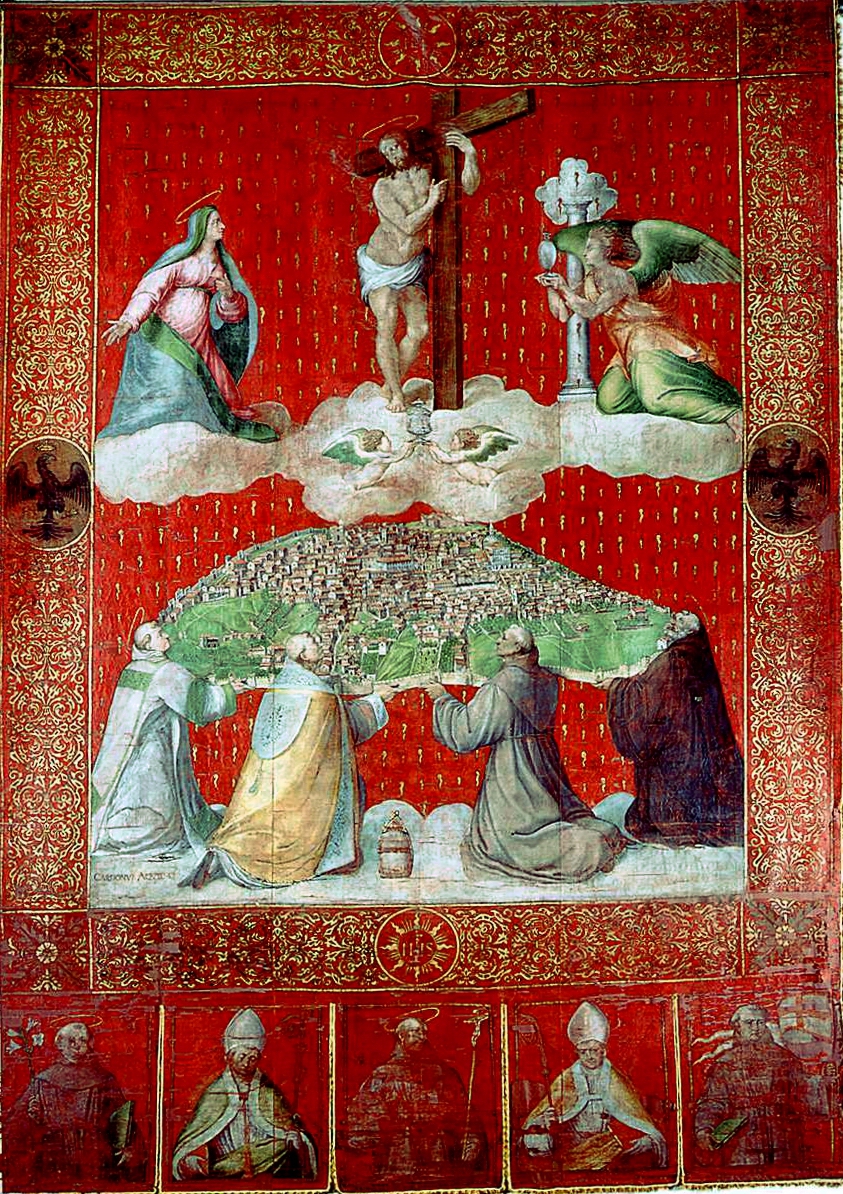 Historical or devotional representation associated with Equitius