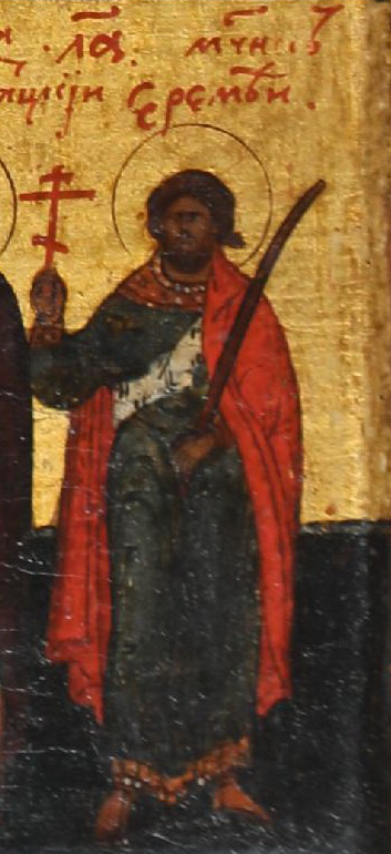 Historical or devotional representation associated with Hermias