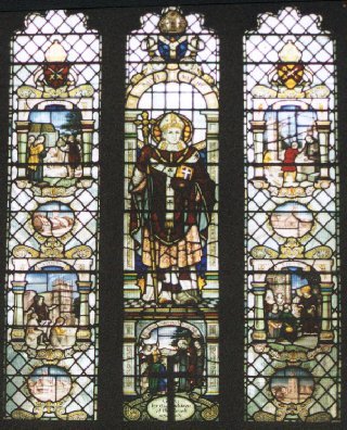 Historical or devotional representation associated with Mellitus