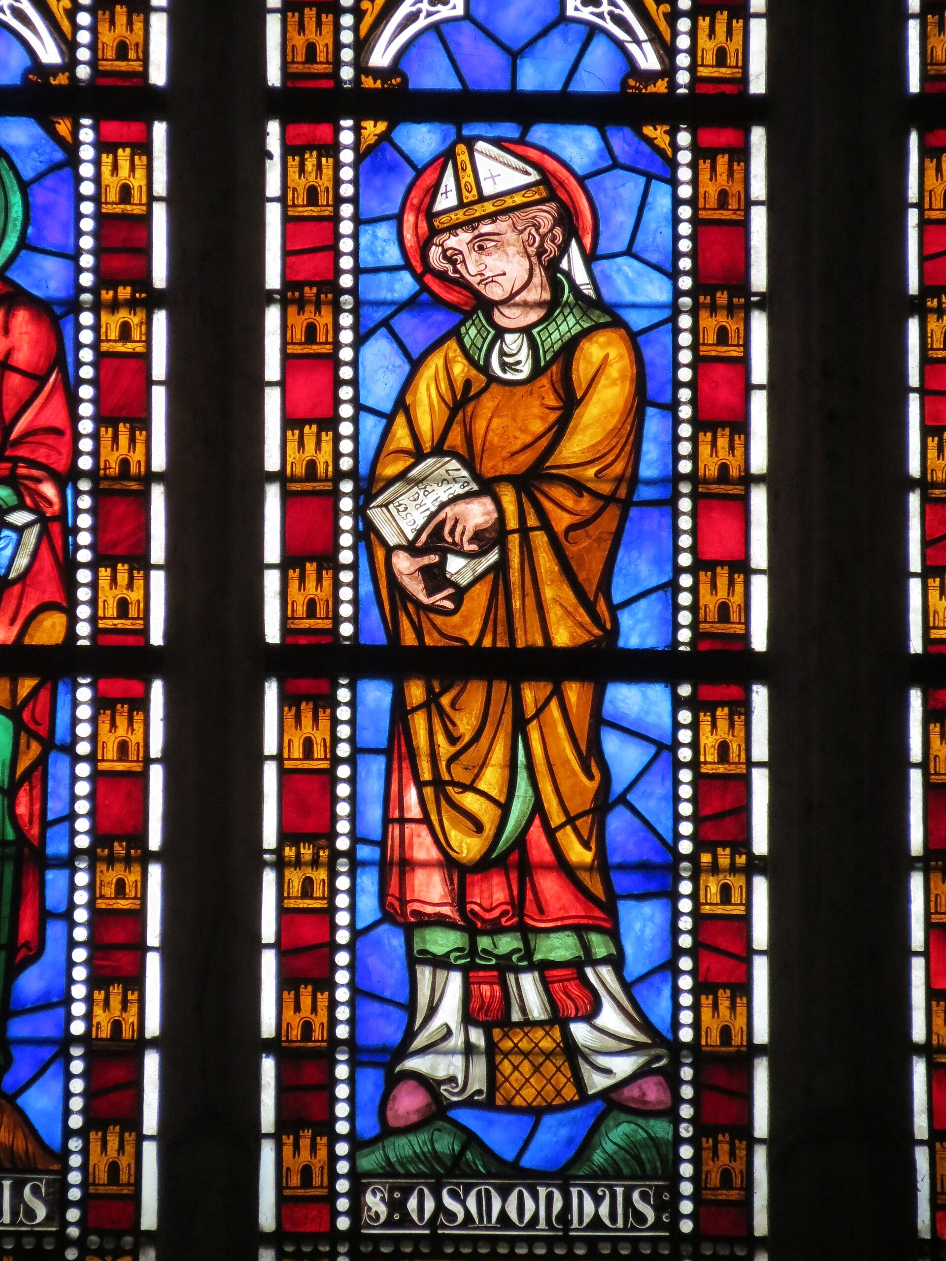 Historical or devotional representation associated with Osmund