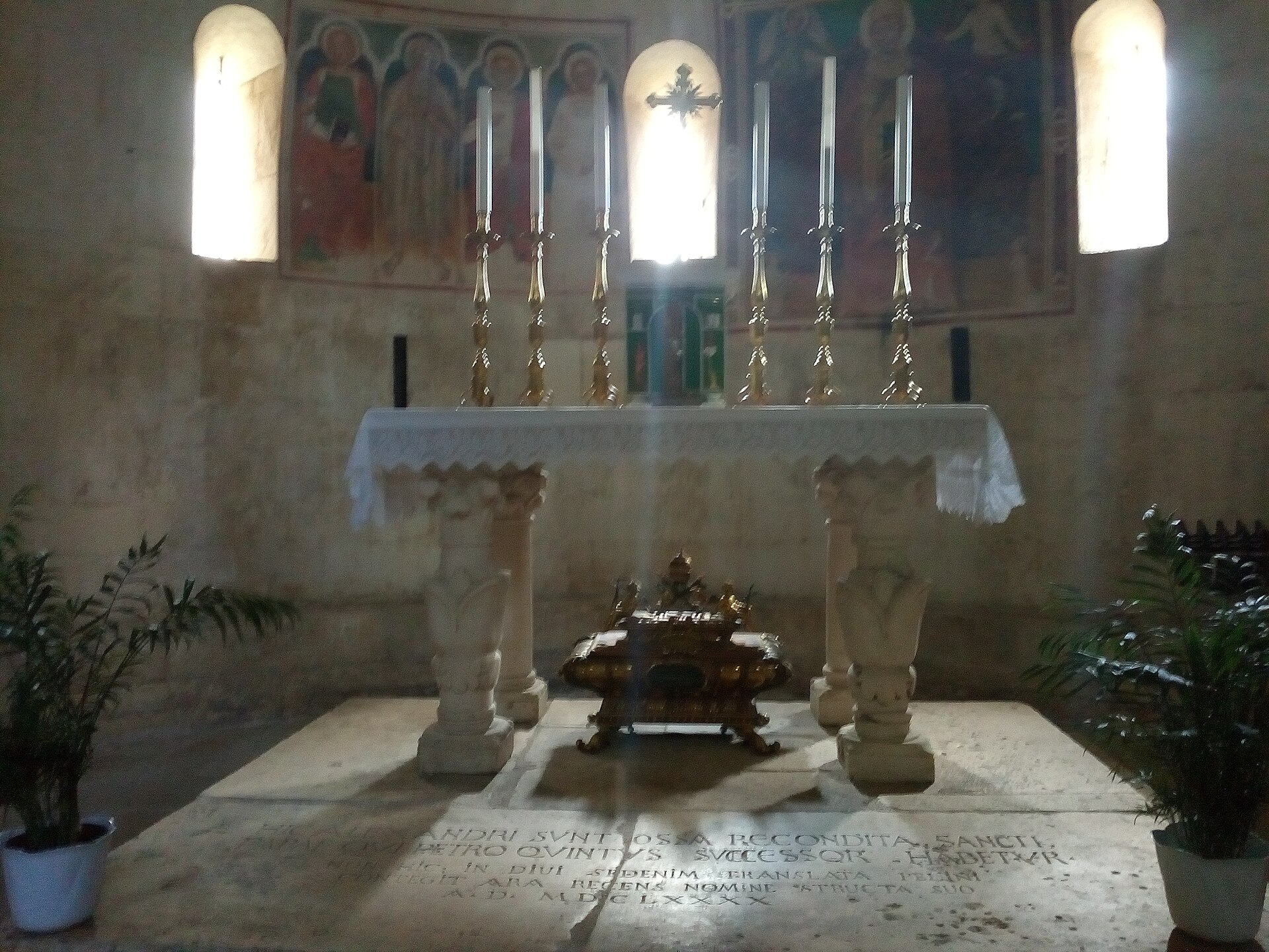 Historical or devotional representation associated with Pelinus
