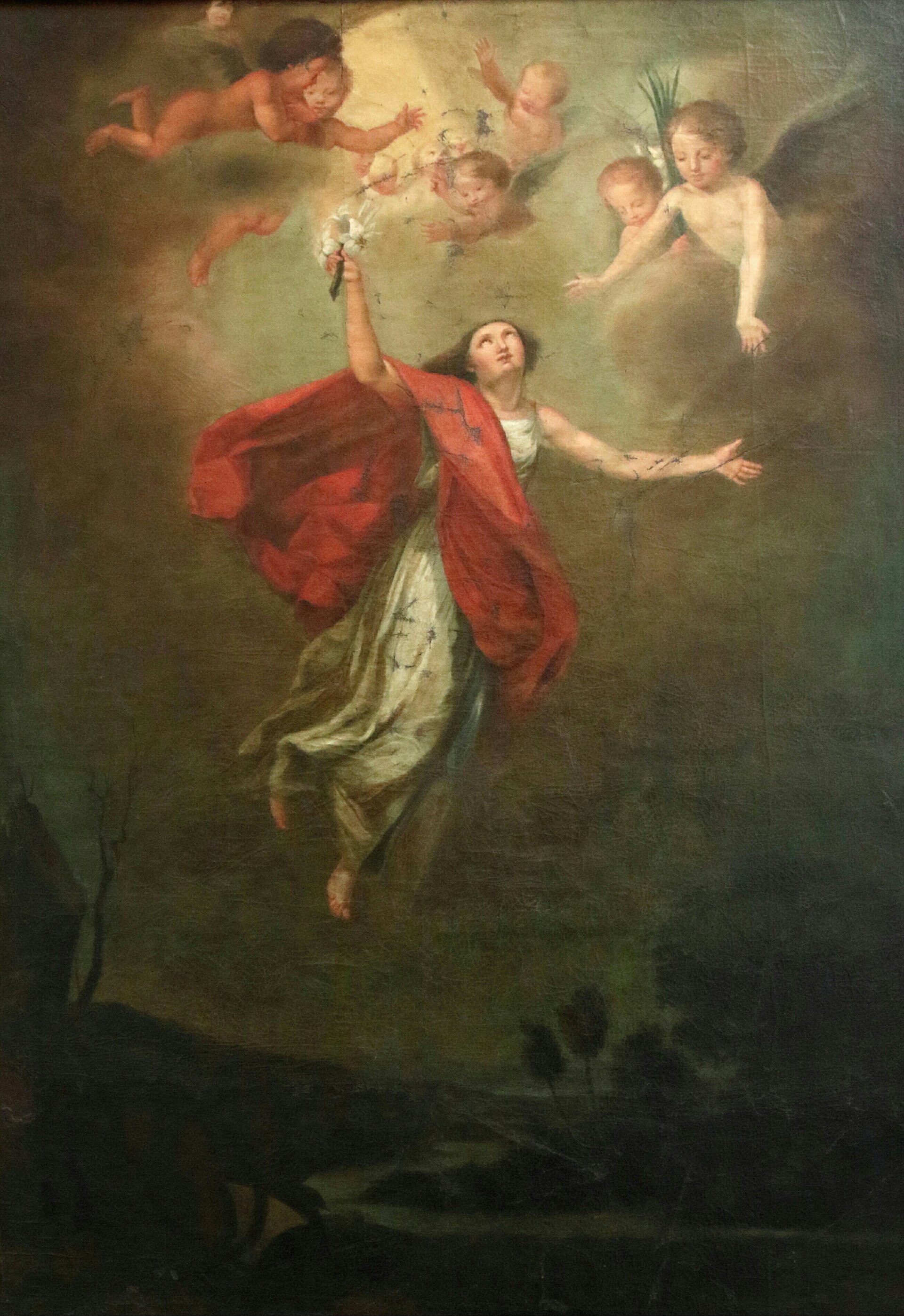 Historical or devotional representation associated with Philomena