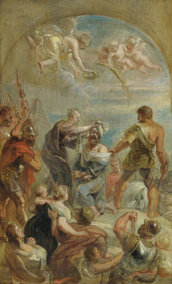 Historical or devotional representation associated with Plautilla