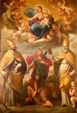 Historical or devotional representation associated with Potitus