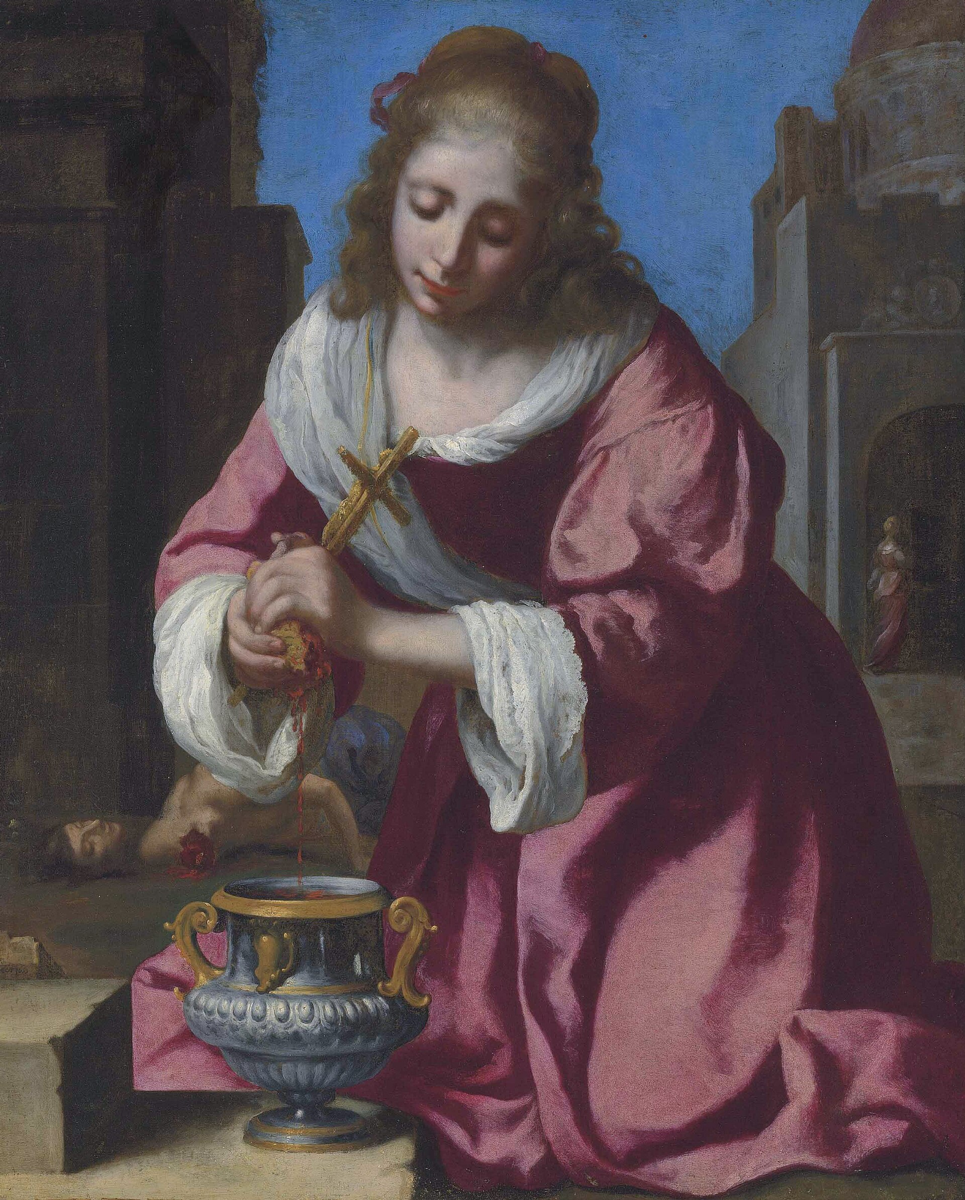 Historical or devotional representation associated with Praxedes