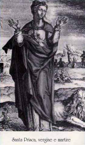 Historical or devotional representation associated with Prisca