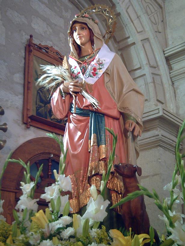 Historical or devotional representation associated with Quiteria
