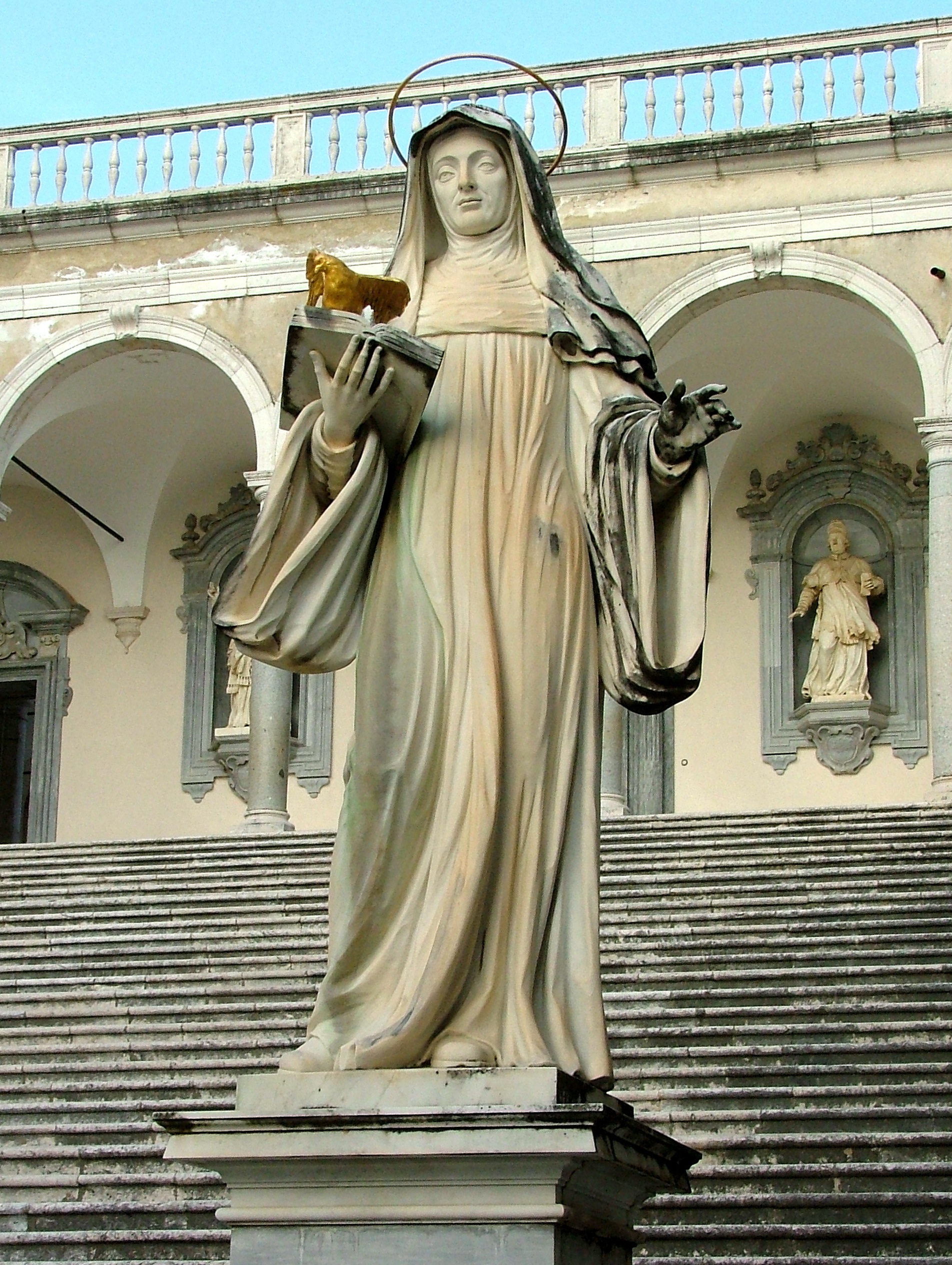 Historical or devotional representation associated with Scholastica